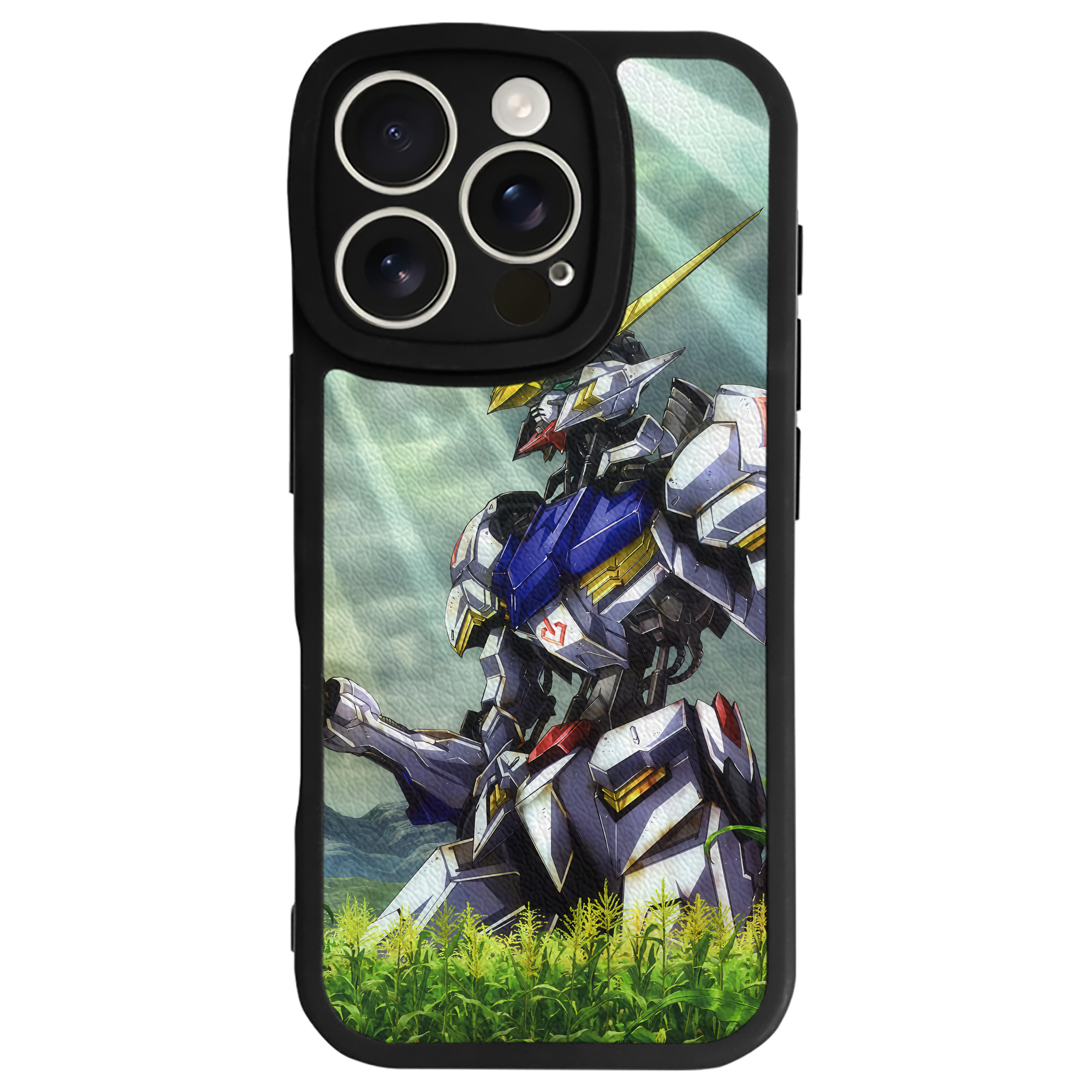 （画像用） 機動戦士ガンダム Mobile Suit Gundam 【iPhone 16シリーズ対応】シリコンスマホケース（レザー調） 材質：シリコン